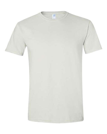 Gildan Softstyle® T-Shirt 64000 White Custom Embroidered Business Logo