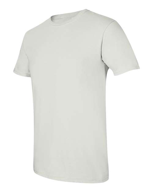 Gildan Softstyle® T-Shirt 64000 White Custom Embroidered Business Logo