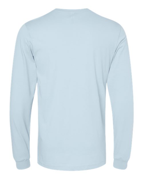 BELLA + CANVAS Eco-Fleece Baller Short Sleeve Hoodie 3501 Baby Blue Custom Embroidered Business Logo