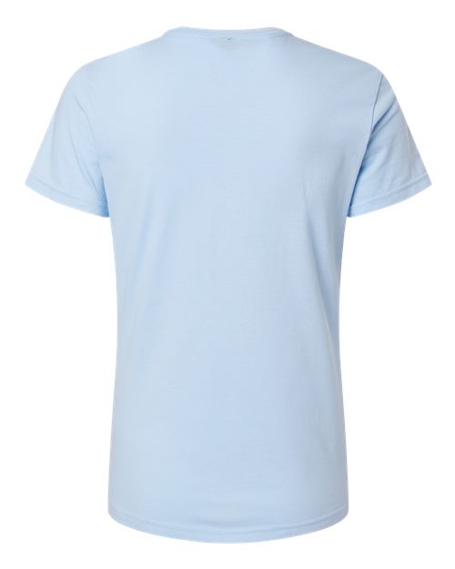 Gildan Softstyle® Women’s T-Shirt 64000L Light Blue Custom Embroidered Business Logo