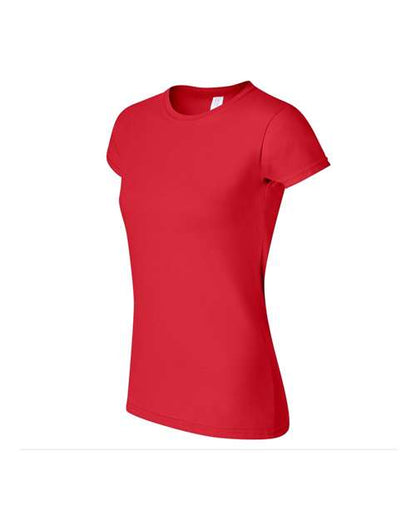 Gildan Softstyle® Women’s T-Shirt 64000L Red Custom Embroidered Business Logo