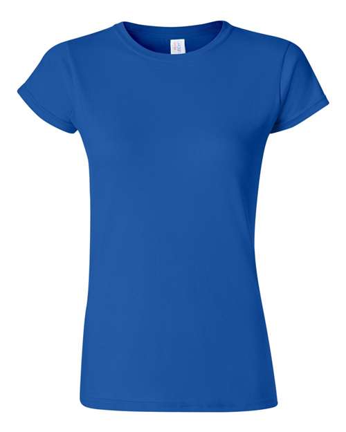 Gildan Softstyle® Women’s T-Shirt 64000L Royal Custom Embroidered Business Logo