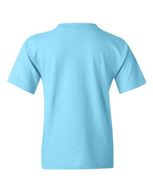 Gildan Heavy Cotton™ Youth T-Shirt 5000B Sapphire Custom Embroidered Business Logo