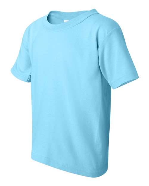 Gildan Heavy Cotton™ Youth T-Shirt 5000B Sapphire Custom Embroidered Business Logo