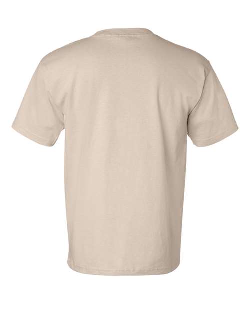 Bayside USA-Made Pocket T-Shirt 7100 Sand