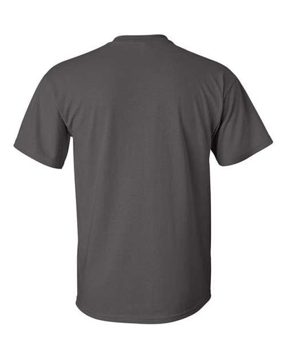 Gildan Women’s 1X1 Baby Rib Raglan Three-Quarter Sleeve Tee 2000 Charcoal Custom Embroidered Business Logo