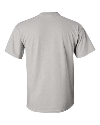 Gildan Women’s 1X1 Baby Rib Raglan Three-Quarter Sleeve Tee 2000 Ice Grey Custom Embroidered Business Logo