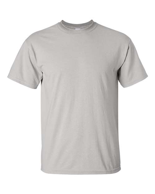 Gildan Women’s 1X1 Baby Rib Raglan Three-Quarter Sleeve Tee 2000 Ice Grey Custom Embroidered Business Logo