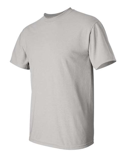 Gildan Women’s 1X1 Baby Rib Raglan Three-Quarter Sleeve Tee 2000 Ice Grey Custom Embroidered Business Logo