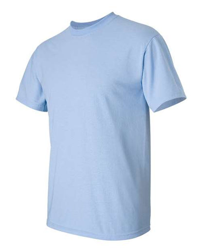 Gildan Women’s 1X1 Baby Rib Raglan Three-Quarter Sleeve Tee 2000 Light Blue Custom Embroidered Business Logo