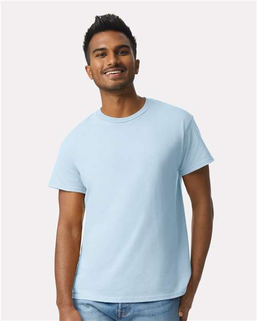 Custom Embroidered  Gildan Ultra Cotton® T-Shirt 2000 Light Blue