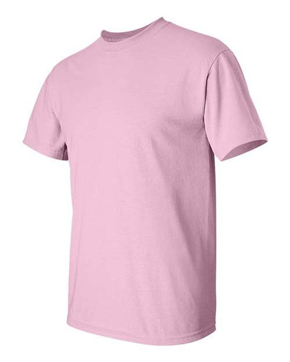 Gildan Women’s 1X1 Baby Rib Raglan Three-Quarter Sleeve Tee 2000 Light Pink Custom Embroidered Business Logo