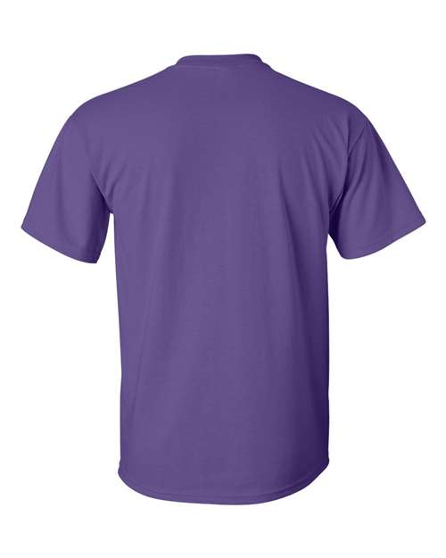 Gildan Women’s 1X1 Baby Rib Raglan Three-Quarter Sleeve Tee 2000 Purple Custom Embroidered Business Logo