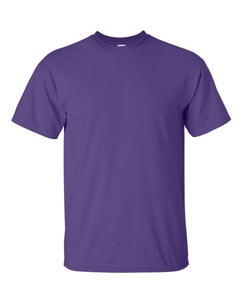 Gildan Women’s 1X1 Baby Rib Raglan Three-Quarter Sleeve Tee 2000 Purple Custom Embroidered Business Logo