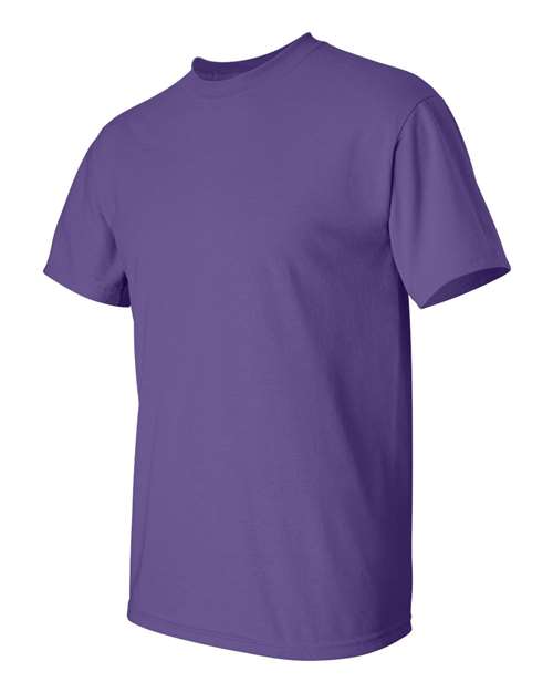 Gildan Women’s 1X1 Baby Rib Raglan Three-Quarter Sleeve Tee 2000 Purple Custom Embroidered Business Logo