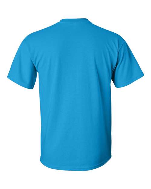 Gildan Women’s 1X1 Baby Rib Raglan Three-Quarter Sleeve Tee 2000 Sapphire Custom Embroidered Business Logo