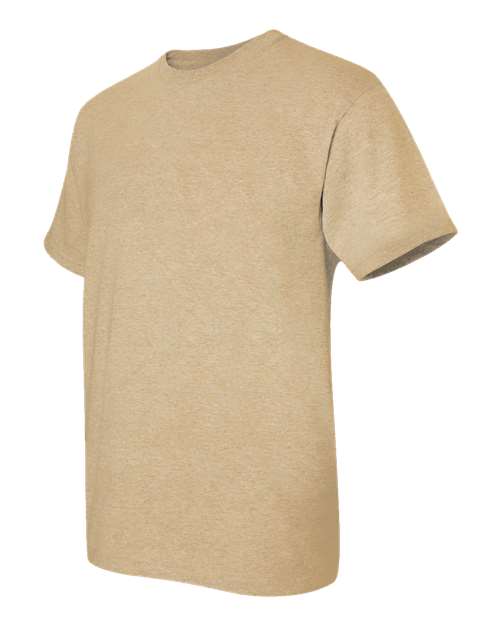 Gildan Women’s 1X1 Baby Rib Raglan Three-Quarter Sleeve Tee 2000 Tan Custom Embroidered Business Logo