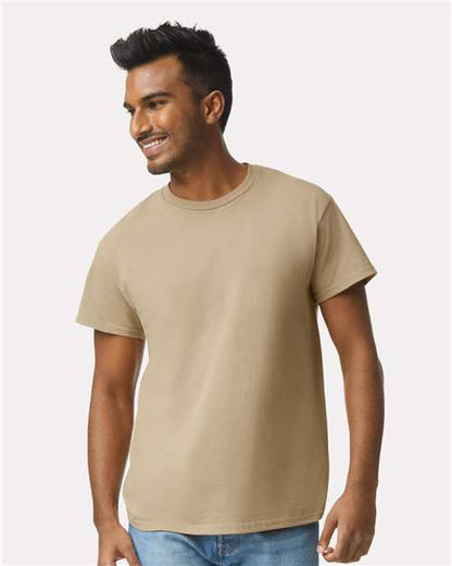 Custom Embroidered  Gildan Ultra Cotton® T-Shirt 2000 Tan
