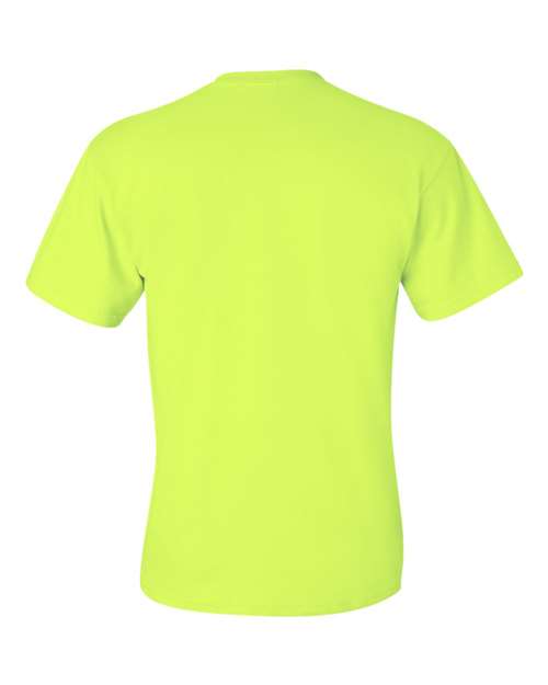 Gildan Mineral Wash Long Sleeve T-Shirt 2300 Safety Green Custom Embroidered Business Logo