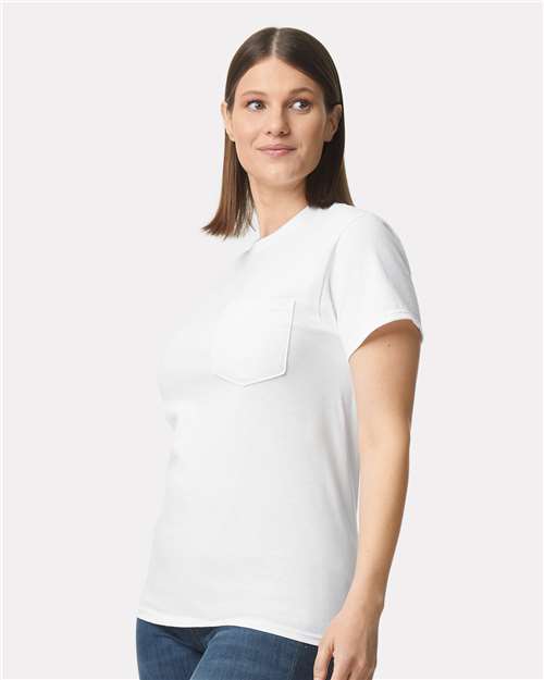 Gildan Ultra Cotton® Pocket T-Shirt 2300 White