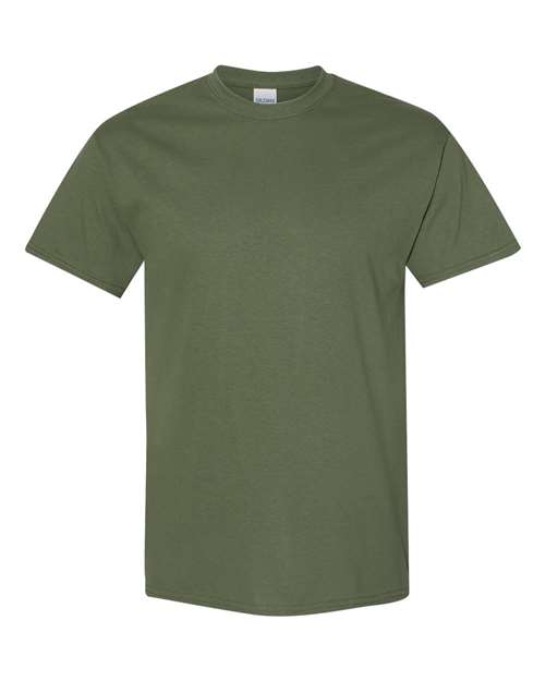 Gildan USA-Made Fine Jersey T-Shirt 5000 Military Green Custom Embroidered Business Logo