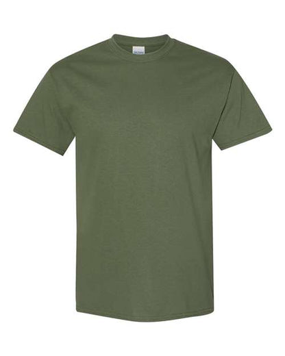 Gildan USA-Made Fine Jersey T-Shirt 5000 Military Green Custom Embroidered Business Logo