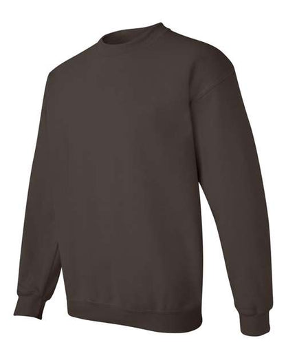 Gildan Heavy Blend™ Crewneck Sweatshirt 18000 Dark Chocolate Custom Embroidered Business Logo
