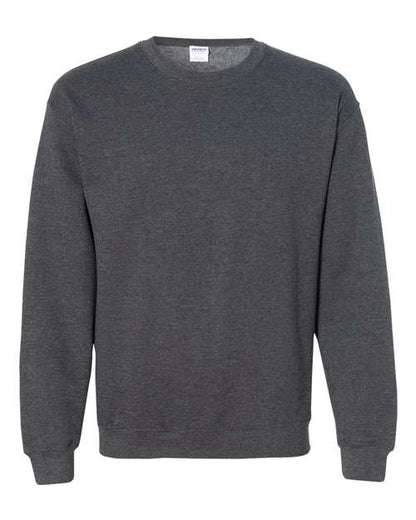 Gildan Heavy Blend™ Crewneck Sweatshirt 18000 Dark Chocolate Custom Embroidered Business Logo