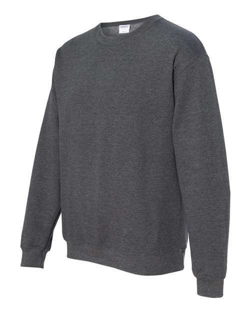 Gildan Heavy Blend™ Crewneck Sweatshirt 18000 Dark Heather Custom Embroidered Business Logo