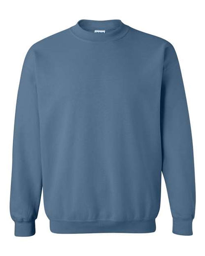 Gildan Heavy Blend™ Crewneck Sweatshirt 18000 Indigo Blue Custom Embroidered Business Logo