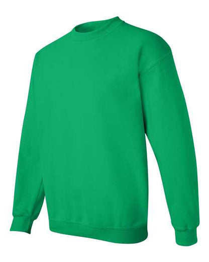 Gildan Heavy Blend™ Crewneck Sweatshirt 18000 Irish Green Custom Embroidered Business Logo