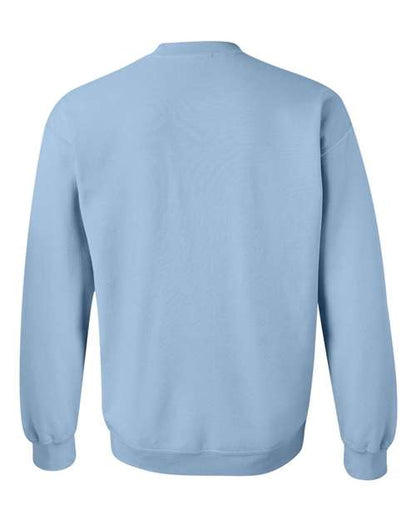 Gildan Heavy Blend™ Crewneck Sweatshirt 18000 Light Blue Custom Embroidered Business Logo
