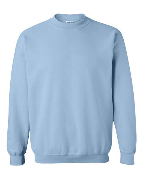 Gildan Heavy Blend™ Crewneck Sweatshirt 18000 Light Blue Custom Embroidered Business Logo