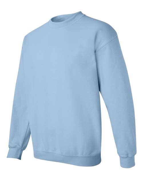 Gildan Heavy Blend™ Crewneck Sweatshirt 18000 Light Blue Custom Embroidered Business Logo