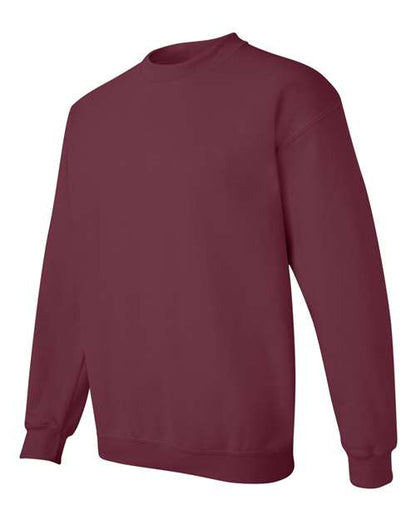 Gildan Heavy Blend™ Crewneck Sweatshirt 18000 Maroon Custom Embroidered Business Logo