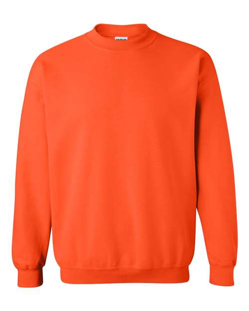 Gildan Heavy Blend™ Crewneck Sweatshirt 18000 Orange Custom Embroidered Business Logo