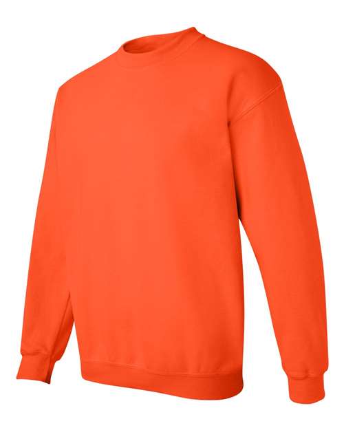 Gildan Heavy Blend™ Crewneck Sweatshirt 18000 Orange Custom Embroidered Business Logo
