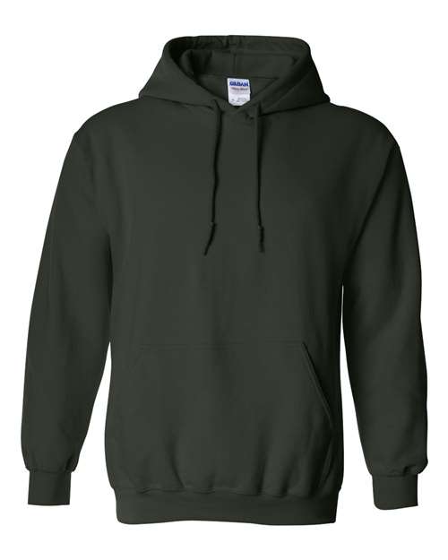 Gildan Heavy Blend™ Hooded Sweatshirt 18500 Dark Heather Custom Embroidered Business Logo
