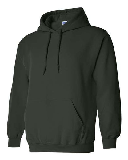 Gildan Heavy Blend™ Hooded Sweatshirt 18500 Dark Heather Custom Embroidered Business Logo