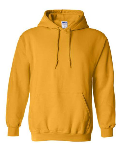 Gildan Heavy Blend™ Hooded Sweatshirt 18500 Gold Custom Embroidered Business Logo