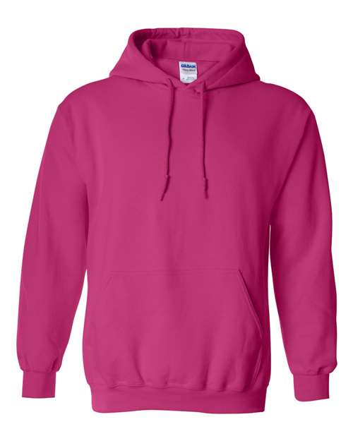 Gildan Heavy Blend™ Hooded Sweatshirt 18500 Heather Scarlet Red Custom Embroidered Business Logo