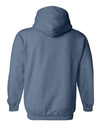 Gildan Heavy Blend™ Hooded Sweatshirt 18500 Indigo Blue Custom Embroidered Business Logo
