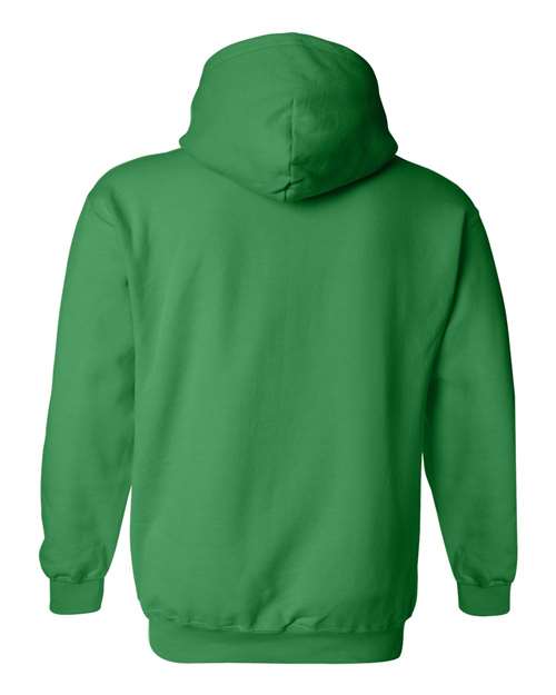 Gildan Heavy Blend™ Hooded Sweatshirt 18500 Irish Green Custom Embroidered Business Logo