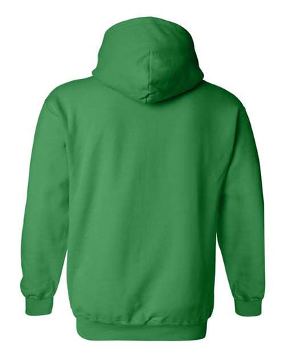 Gildan Heavy Blend™ Hooded Sweatshirt 18500 Irish Green Custom Embroidered Business Logo