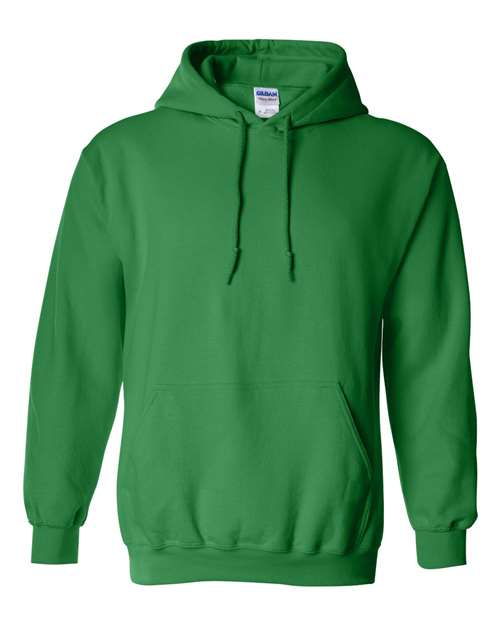 Gildan Heavy Blend™ Hooded Sweatshirt 18500 Irish Green Custom Embroidered Business Logo