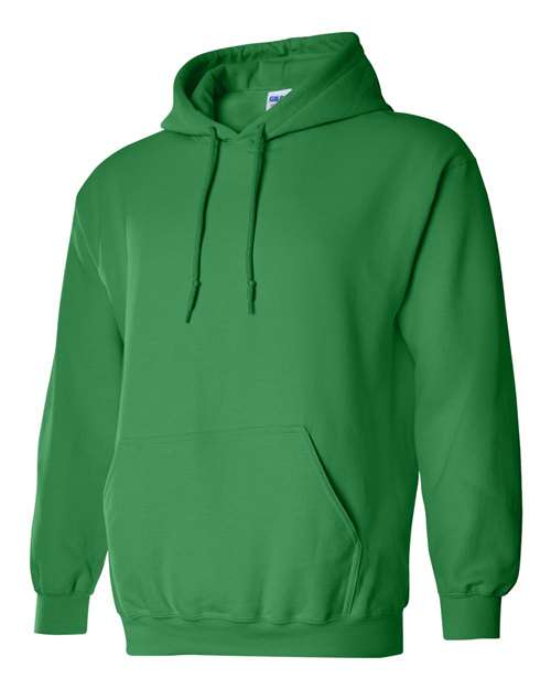 Gildan Heavy Blend™ Hooded Sweatshirt 18500 Irish Green Custom Embroidered Business Logo