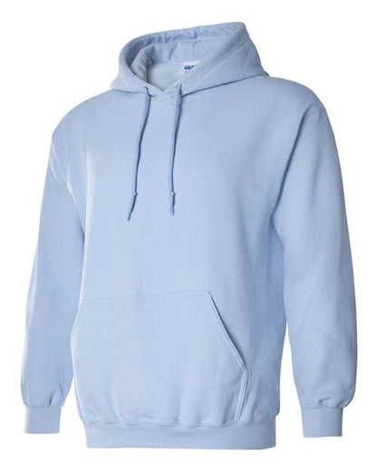 Gildan Heavy Blend™ Hooded Sweatshirt 18500 Light Blue Custom Embroidered Business Logo