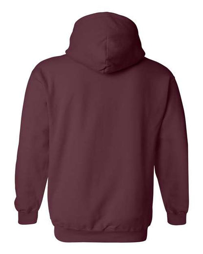 Gildan Heavy Blend™ Hooded Sweatshirt 18500 Maroon Custom Embroidered Business Logo