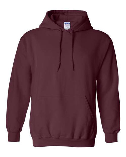 Gildan Heavy Blend™ Hooded Sweatshirt 18500 Maroon Custom Embroidered Business Logo