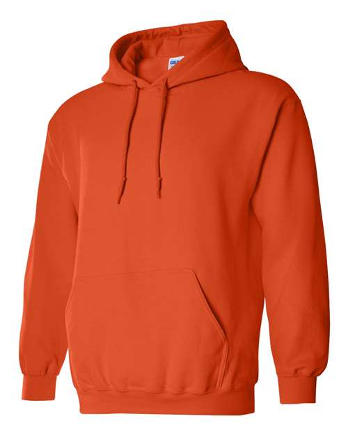 Gildan Heavy Blend™ Hooded Sweatshirt 18500 Orange Custom Embroidered Business Logo